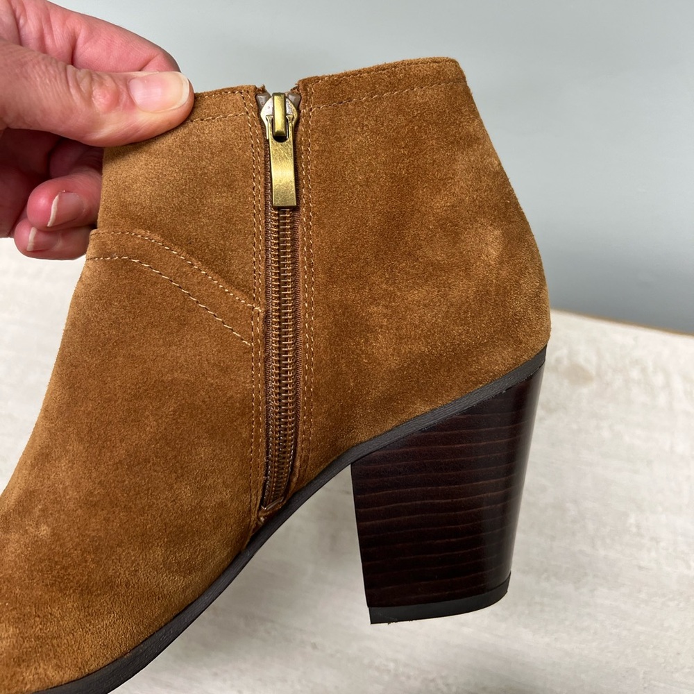 Franco Sarto suede ankle booties women’s size 8.5 - Picture 7 of 10